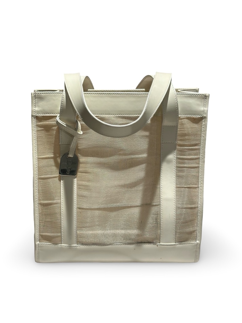 90’s GUCCI Tom Ford Mesh + Leather tote | Rare Vintage | Pre loved Luxury